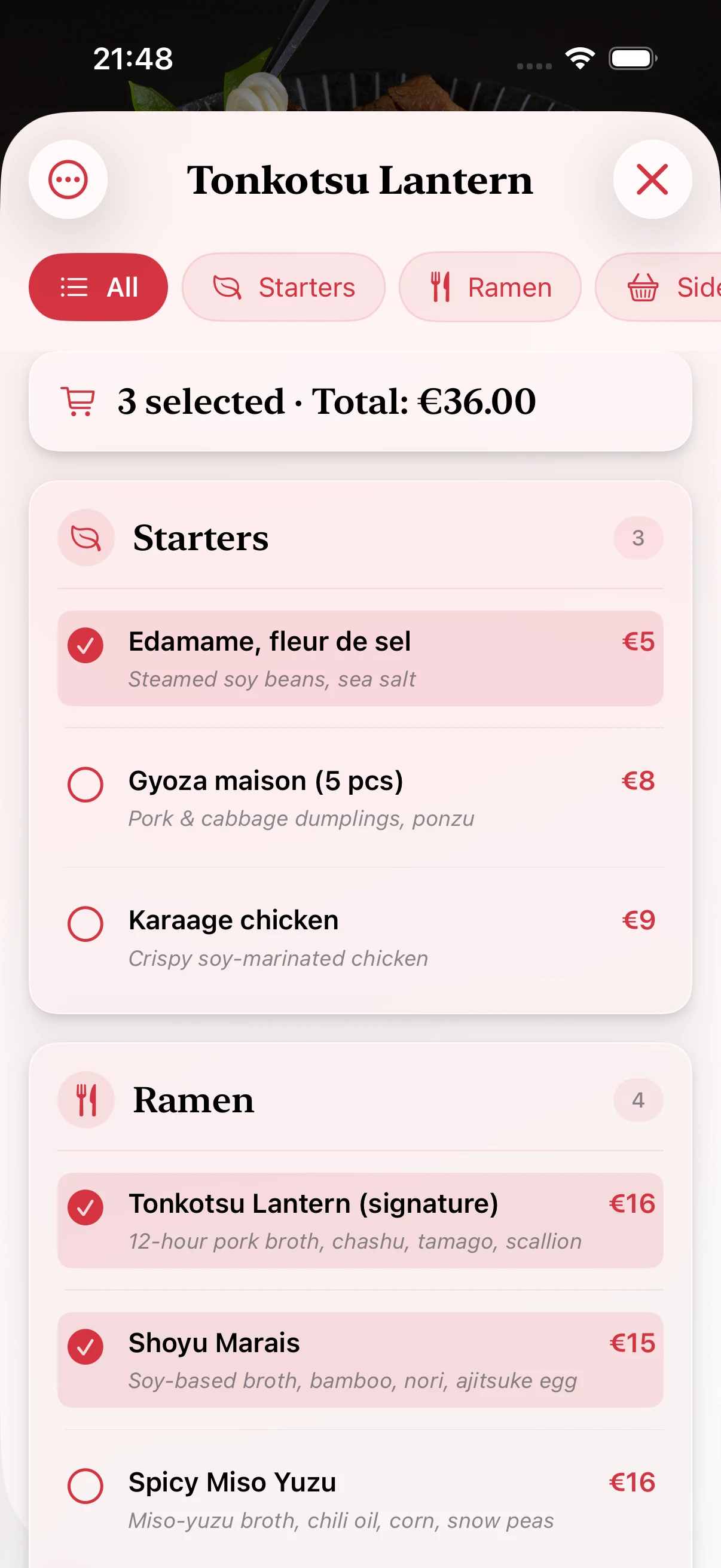 Make your GO smarter — surface an AI-discovered menu and a per-person expense estimate, on demand.